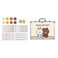 暫時缺貨‼️Line Friends - Brown & Cony 廣東水晶麻雀 套裝 / 布朗熊 可妮兔 麻雀 / 可愛公仔麻雀套裝 / 新年禮物 / 遊戲 / 禮盒 / 禮物 / 打麻雀  / 娛