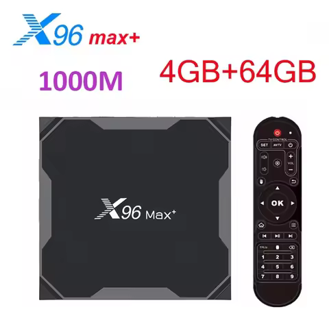 Russian X96 Max plus Android 9.0 Smart TV Box 4GB 64GB 32GB Amlogic S905X3 8K Wifi X96Max+ 1000M Set