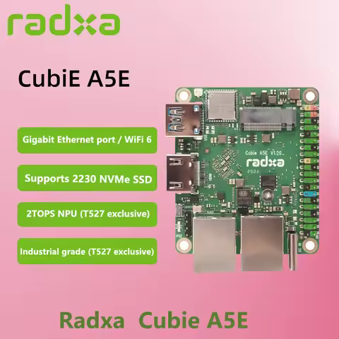 Radxa Cubie A5E A527 / T527 8-core CPU Double Gigabit Network Port Industrial Grade Single Board New