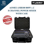AOMEI AMB100 800W x 2  8 Channel Power Mixer With Case