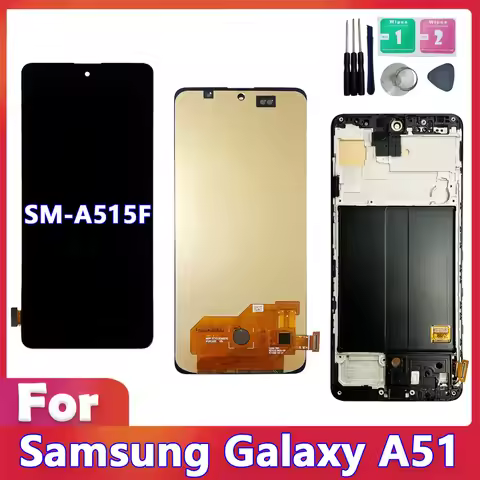 TFT A51 LCD Screen For Samsung Galaxy A51 LCD Display Touch Screen with Frame For Samsung A51 A515 A