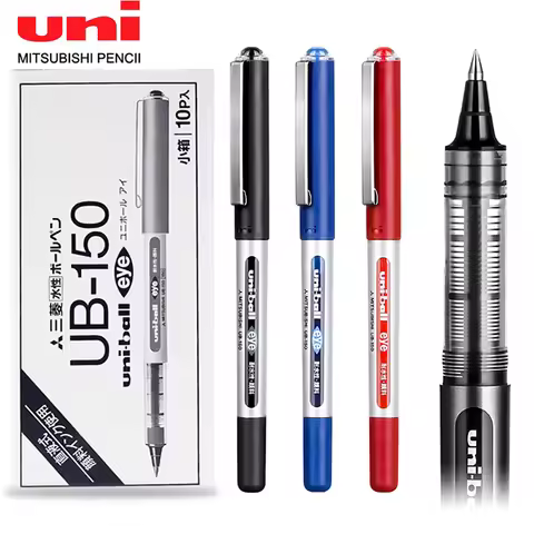 Japan uni-ball Gel Ink Pen, 0.38/0.5mm UB-150 Eye Micro Rollerball Pens, Large Capacity Water-based 