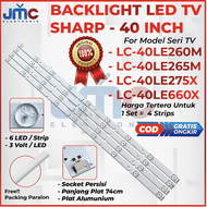 BACKLIGHT TV LED SHARP LC40LE260M LC40LE265M LC40LE275X LC40LE660X 40LE260M 40LE265M 40LE275X 40LE66