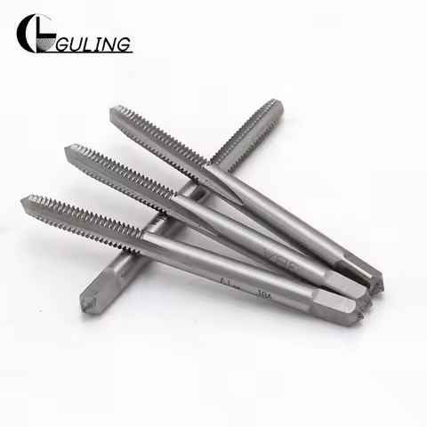 GULING HSSE BA Tap Standard Straight groove Thread tap Hand Screw Hand Tap 1BA 2BA 3BA 4BA 5BA 6BA