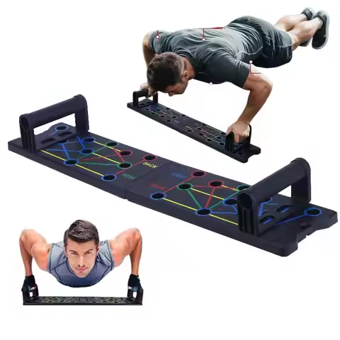 1 Set Multifunctional Thicken Push Up Board Fitness Muscle Home Gym Push Up 24 Holes Push Up Stand