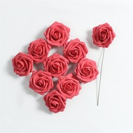 1/10Pcs 7cm Foam Rose Artificial Flowers For Wedding Party Decoration Supplies Home Decor Fake Flowe