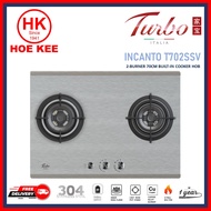 Turbo Incanto T702SSV 70cm 2 Burners Built-In Hob