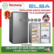 [KL &amp; SELANGOR ONLY] ELBA ER-C1815(SV) 1 Door Refrigerator Fridge 185L Peti Sejuk 1 Pintu  单门雪柜 ( Delivered By Seller )