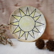 粉引手作 暖陽 圓皿 Ø 14 cm 餐盤 水果盤 蛋糕盤