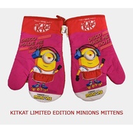 SET KITKAT MITTEN ONLY LIMITED EDITION MINION + FREE TOTE BAG KITKAT !!!