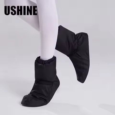 USHINE Winter Ballet Warm Up Booties National Dancing Shoes Adult Modern Dance Ballet Point Warm Sho