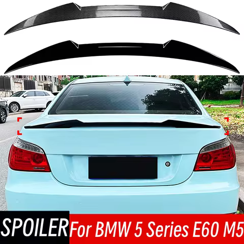 For 2004-2010 BMW 5 Series E60 M5 520i 530i 535i 540i 550i M4 Style Rear Trunk Lid Spoiler Wings Car