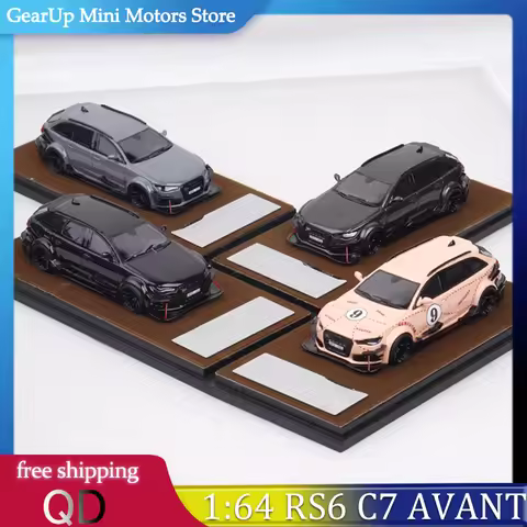 QD 1:64 Audi RS6 C7 Avant DTM Wagon Resin Model Premium High-End Station Wagon Replica New Release D