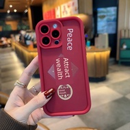 财神爷手机壳 新年手机壳 Gaya Cina sesuai untuk OPPO Reno13 12 11 10 Sarung telefon bertuah A5PRO A3i Shun God o