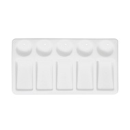 Human Paint Palette Supplies Painting Office Stationery Ten Holes Watercolor Art Palette White 4.30 
