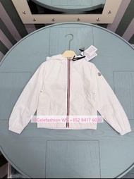 Moncler kids boy girl 110-160cm white jacket 男女童裝 兒童風衣防曬薄外套 風褸 @celefashion