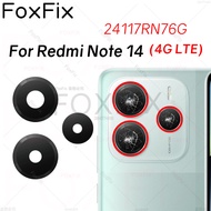 Rear Back Camera Glass Lens For Redmi Note 14 4G LTE 24117RN76G Camera Cover Replacement with Preins