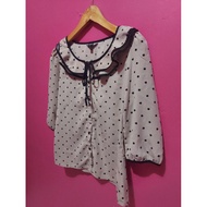 Connexion polka dot blouse