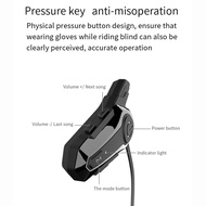 4Pcs Bluetooth Intercom Motorcycle Full Helmet Bluetooth Headset for 2 Intercomunicador Wireless Headset