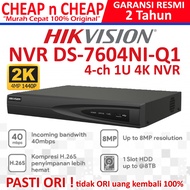 Hikvision 4 Channel DS-7604NI-Q1 2MP 4MP 8MPNVR - Hik Vision 4CH 8CH 16CHNVR