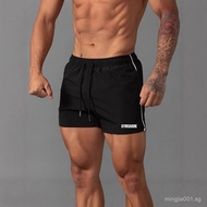 GYMSHARK Mesh Quick-Dry Sports Shorts for Men, Thin Casual Running Breathable Training Shorts, Shark