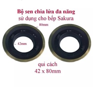 Sen đồng bếp gas SAKURA - Đầu đốt chia lửa bếp ga đa năng sử dụng cho các loại bếp Sakura 42-80mm -