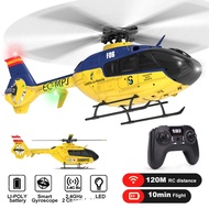 Yxznrc F06 Ec135 Rc Helicopter 1:36 2.4g 6ch 6 Axis Gyro Model Rtf Direct Drive Brushless Roll Flyba