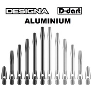 DESIGNA DARTS SHAFT - (6 SIZE) ALUMINIUM METAL DART SHAFTS/ STEMS FOR SOFT DART & STEEL DARTS