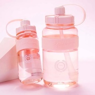 3L Water Bottle with Straw 2000ml Cute Portable Scale Bottle for Water Outdoor Travel Kettle for Adu