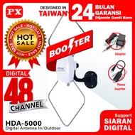 Antena TV Digital DVBT2 Indoor Outdoor Booster Antenna Analog 4K PX HDA-5000