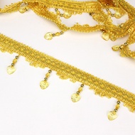 Manik Renda Langsir / Curtain Fringe Trim Crystal / Tali Hiasan Langsir / DIY Kain Langsir / Renda L