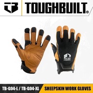 TOUGHBUILT TB-G04-L / TB-G04-XL Sheepskin Work Gloves Hand Protection Power Tool Accessories