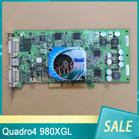 Quadro4 980XGL 128M AGP Graphics Card Dual DVI Interface Professional Graphics Workstation/medical E