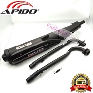 MUFFLER EXHAUST YAMAHA LAGENDA 115ZR 115 Z ZR EFI NON EFI APIDO RACING EXHAUST APIDO EKZOS CUTTING S