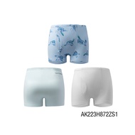 AIMER KIDS Modal Mid-rise Boyshorts for Boys 3 Packs Underwear AK223H872