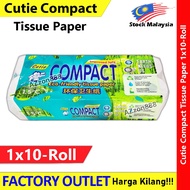 Cutie Compact Toilet Tissue Rolls Kertas Tisu DWI Lapisan Twin Ply Tissue Cutie Compact Toilet Rolls