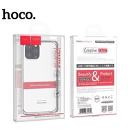 Hoco Clear Case Scratch-Resistant Shockproof For IPhone i17/i17Air/17Pro max/i16/i16Pro/i16Promax/15