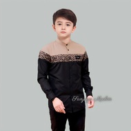 BAJU KOKO ANAK LAKI LAKI LENGAN PANJANG MOTIF YUDHISTIRA KOMBINASI BATIK TERBARU 2026katun
