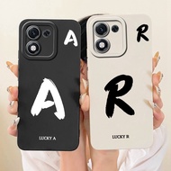 For Honor X70i 5G Case Honor ABR-AN00 Lucky A-Z Letter Painted Silicone Soft Phone Cases For HonorX7