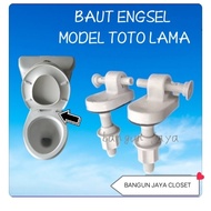 Toilet seat cover bolts, toilet seat cover screws, old Toto model seat cover bolts