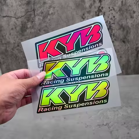 2PCS/SET Colorful KYB Racing Suspensions Stickers, Ideal for Customizing Rides, Showcasing Brand Ide