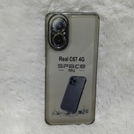 CASE / Casing Clear Black REALME C67 Silicone Black Clear
