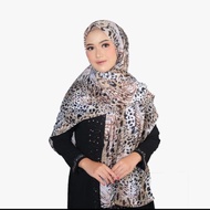 Unik Alwira.outfit Pashmina Oval motif leopard Limited