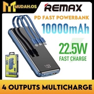 REMAX Powerbank 10000mAh Powerbank With Cable RPP-218 22.5W PD Powerbank Fast Charging Powerbank Slim Powerbank Suction