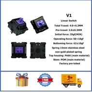 Vertex V1 Mechanical Keyboard Switch Linear 5-Pin Keyboard Switch 70/90/110PCS