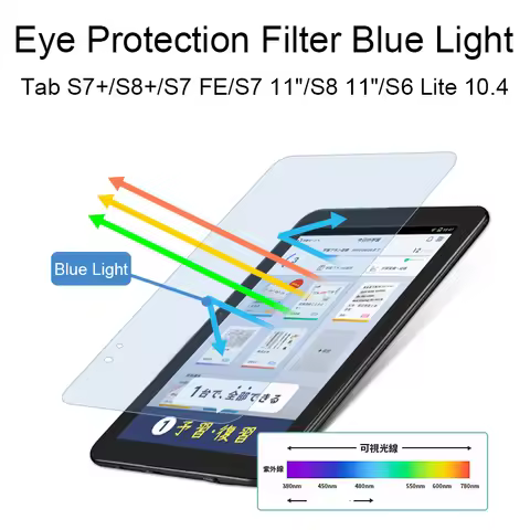2PCS Anti-blue Light Screen Protector For Samsung Galaxy Tab S6 Lite 10.4 S7 11 FE 12.4 S8 Plus A8 1