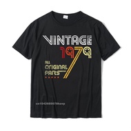 1979 Vintage 41st Birthday Retro Graphic Gift T-Shirt Men's Cheap Family Shirts Cotton T Shirt Geek 
