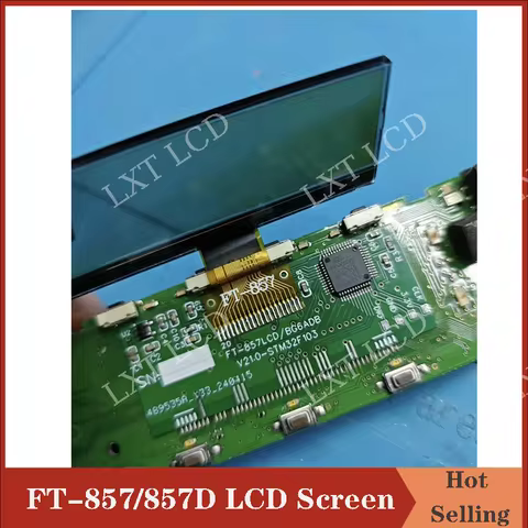 Original New OEM LCD For YAESU FT-857 FT-857D LCD Display Screen Replacement Part "zebra stripes" is