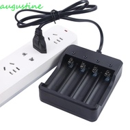 AUGUSTINE Battery Charger Convenient Safety Li-ion Rechargeable 18650 Battery Charger Charge Dock Smart Charger Charger Adapter