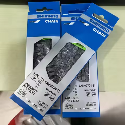 Shimano HG Series Chain HG40 HG54 HG95 HG601 HG701 HG901 8-11 Speed SIL-TEC Anti-Rust MTB Road Bike